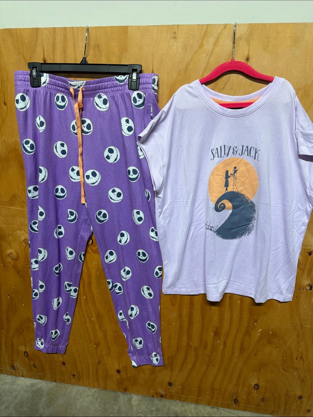 Disney Lavender & Purple 'Sally & Jack' Short Sleeve Pajama Set